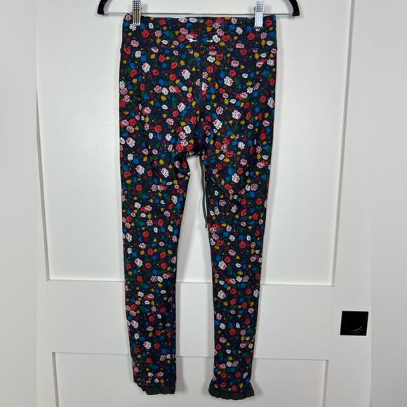 The Upside Royal Garden Floral Ruffle Midi Yoga Pants & Ballet Bra Set Size 6 - Picture 10 of 16